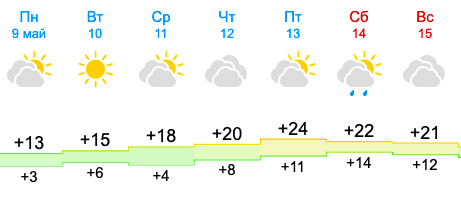 Фото Потепление до +26 ожидается в Новосибирске 13 мая 3